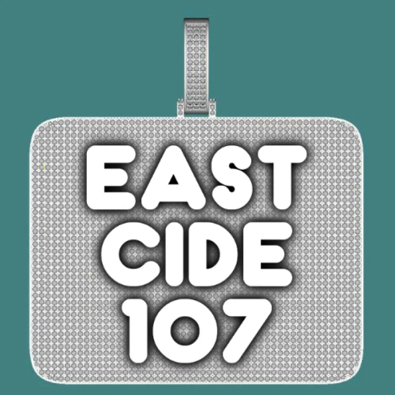 CUSTOM LETTER NECKLACE 3D BIG SQUARE sold by The GUU Shop