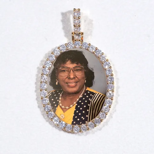 3D Oval Custom Picture Pendant sold by The GUU Shop