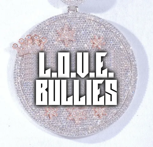 CUSTOM LETTER NECKLACE 3D BIG CROWN DISC sold by The GUU Shop