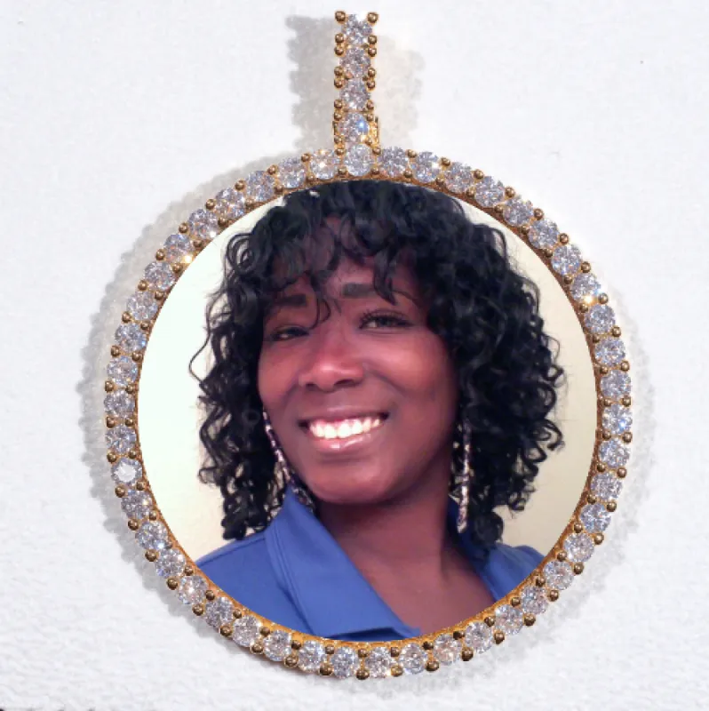 LARGE 3D CIRCLE CUSTOM PICTURE PENDANT sold by The GUU Shop