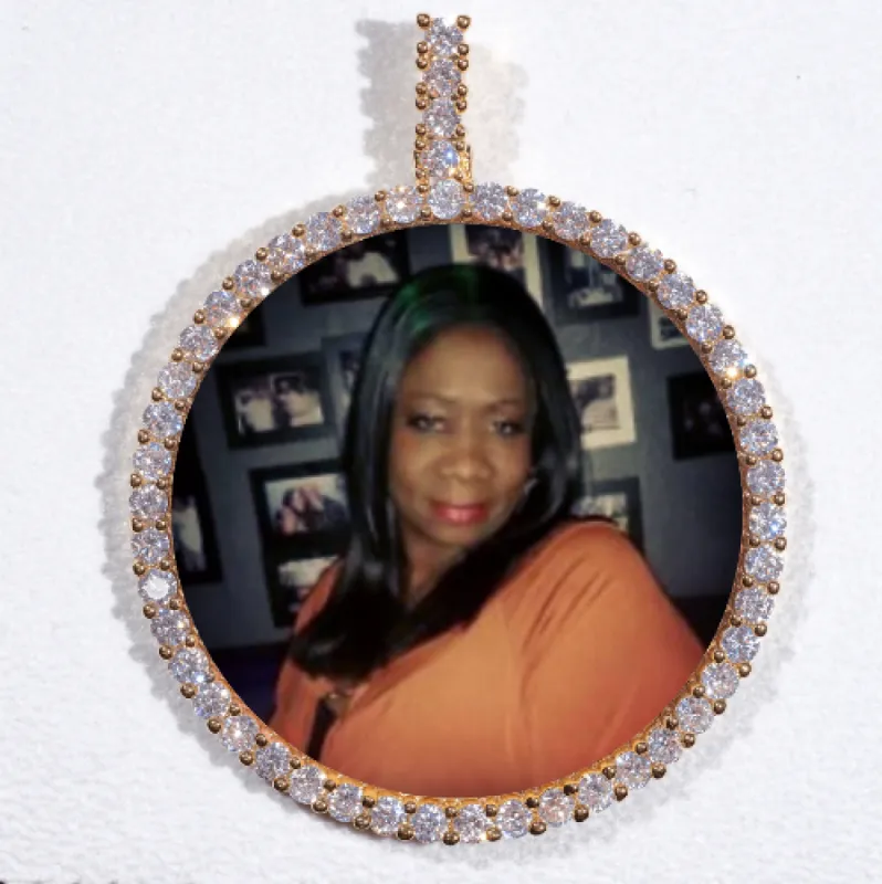 LARGE 3D CIRCLE CUSTOM PICTURE PENDANT sold by The GUU Shop