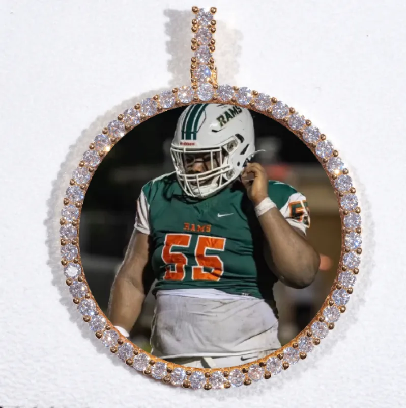 LARGE 3D CIRCLE CUSTOM PICTURE PENDANT sold by The GUU Shop