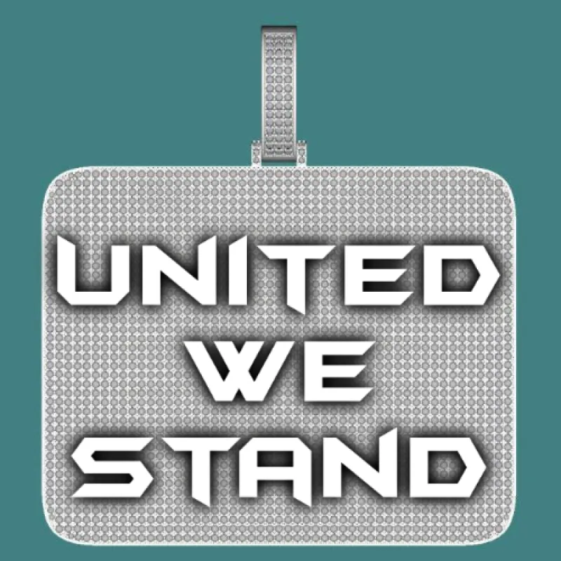 CUSTOM LETTER NECKLACE 3D BIG SQUARE sold by The GUU Shop