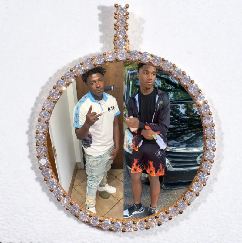 LARGE 3D CIRCLE CUSTOM PICTURE PENDANT sold by The GUU Shop