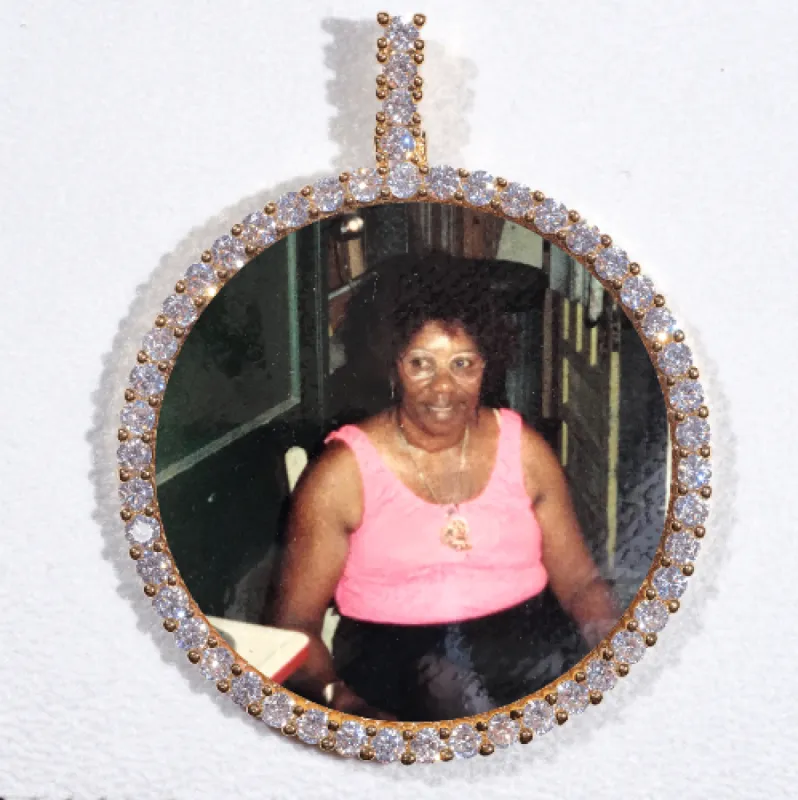 LARGE 3D CIRCLE CUSTOM PICTURE PENDANT sold by The GUU Shop