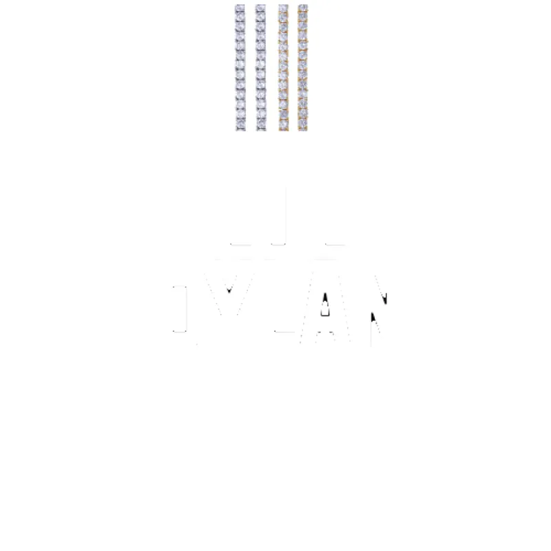 Custom Letters Baguette Two Layer Necklace sold by The GUU Shop