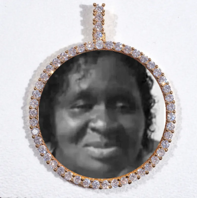 LARGE 3D CIRCLE CUSTOM PICTURE PENDANT sold by The GUU Shop