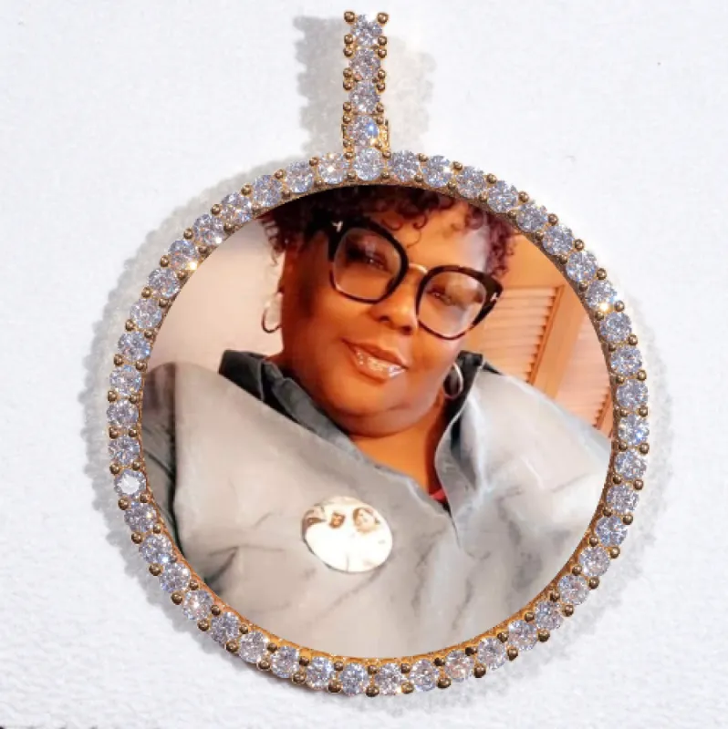 LARGE 3D CIRCLE CUSTOM PICTURE PENDANT sold by The GUU Shop