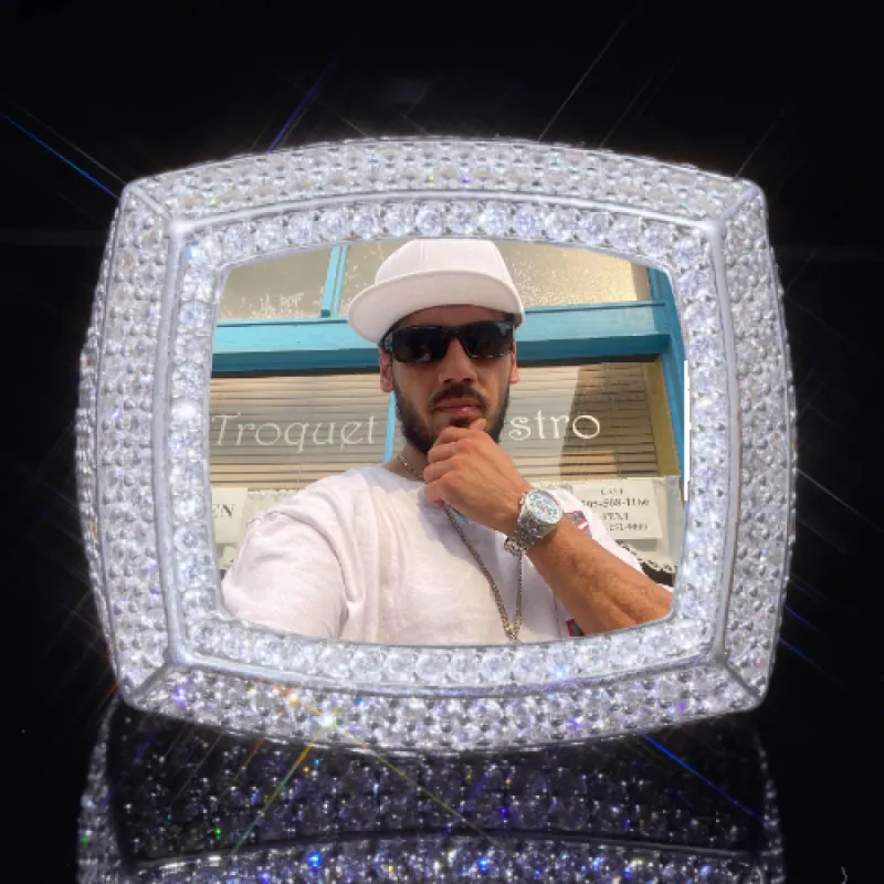 3D CUSTOM PICTURE ICED RING sold by The GUU Shop