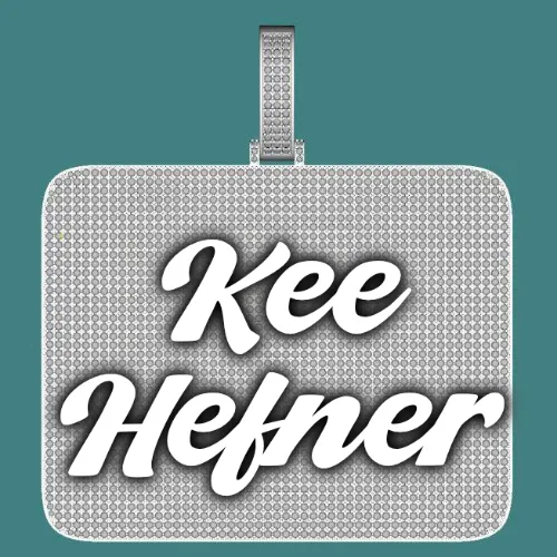 CUSTOM LETTER NECKLACE 3D BIG SQUARE sold by The GUU Shop