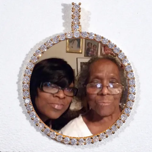 LARGE 3D CIRCLE CUSTOM PICTURE PENDANT sold by The GUU Shop