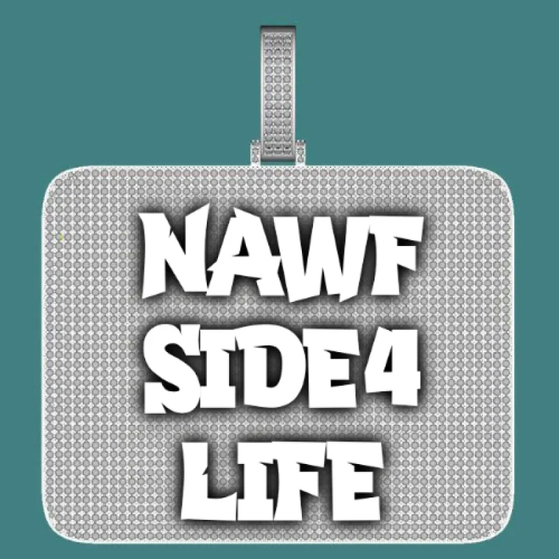 CUSTOM LETTER NECKLACE 3D BIG SQUARE sold by The GUU Shop