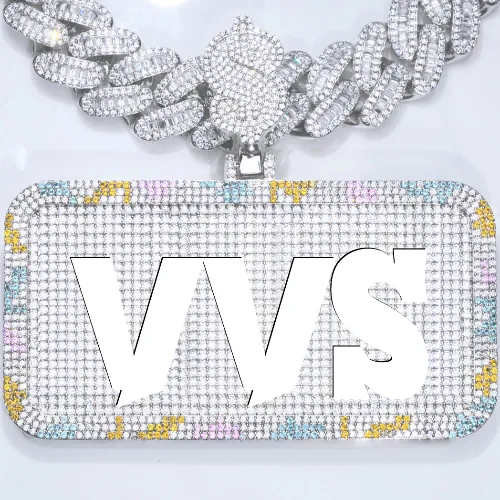 CUSTOM LETTER NECKLACE 3D COLORFUL SQUARE sold by The GUU Shop