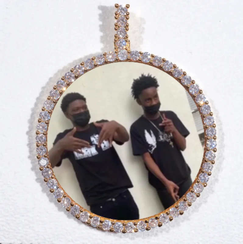 LARGE 3D CIRCLE CUSTOM PICTURE PENDANT sold by The GUU Shop