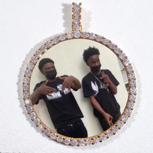 LARGE 3D CIRCLE CUSTOM PICTURE PENDANT sold by The GUU Shop