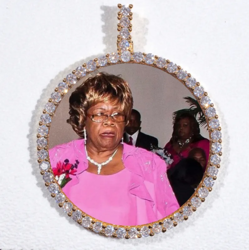 LARGE 3D CIRCLE CUSTOM PICTURE PENDANT sold by The GUU Shop