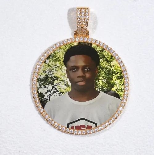 MEDIUM 3D CIRCLE CUSTOM PICTURE PENDANT sold by The GUU Shop