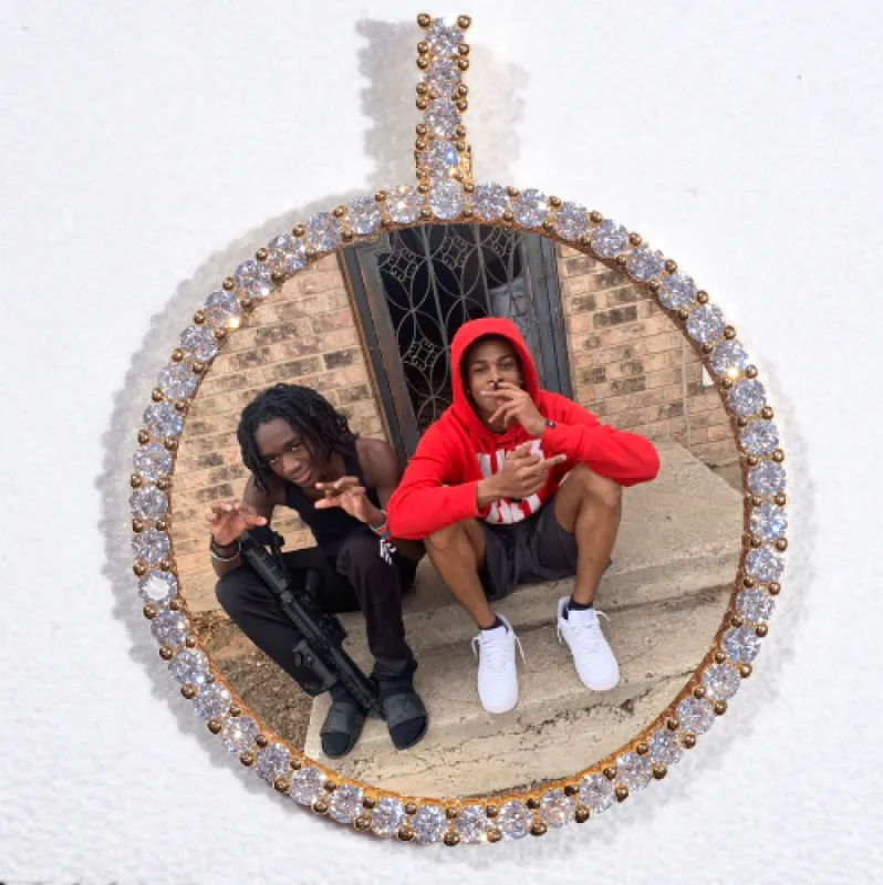 LARGE 3D CIRCLE CUSTOM PICTURE PENDANT made by The GUU Shop