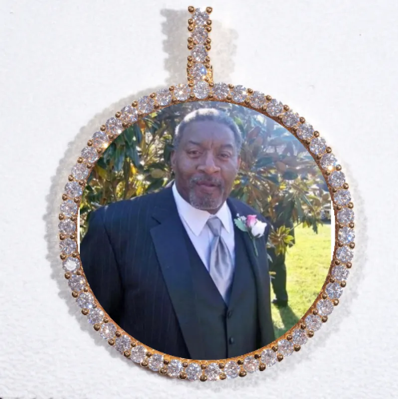 LARGE 3D CIRCLE CUSTOM PICTURE PENDANT sold by The GUU Shop