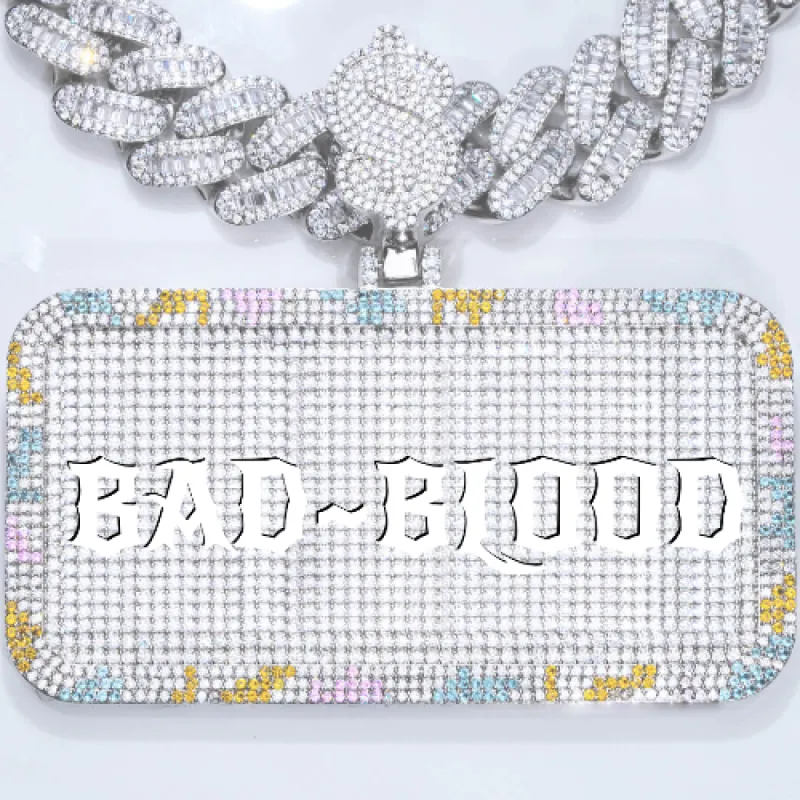 CUSTOM LETTER NECKLACE 3D COLORFUL SQUARE sold by The GUU Shop