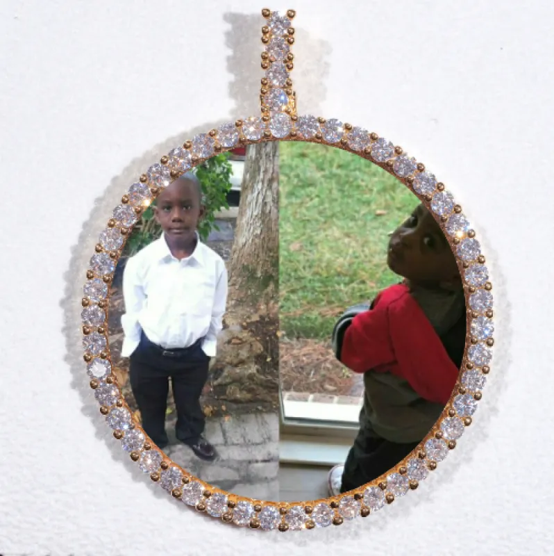 LARGE 3D CIRCLE CUSTOM PICTURE PENDANT sold by The GUU Shop