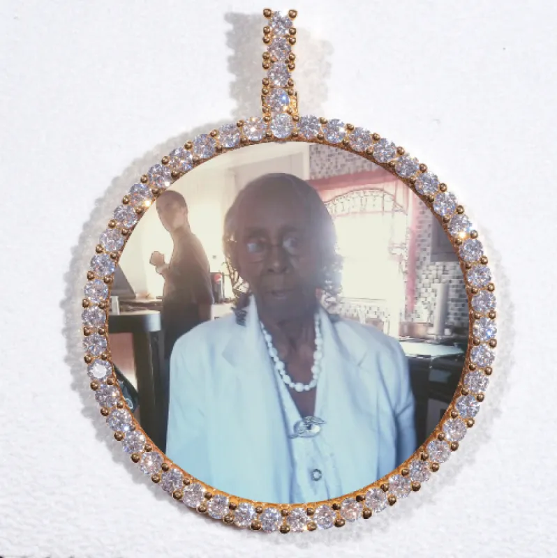 LARGE 3D CIRCLE CUSTOM PICTURE PENDANT sold by The GUU Shop