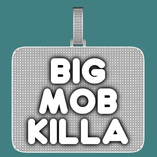 CUSTOM LETTER NECKLACE 3D BIG SQUARE sold by The GUU Shop