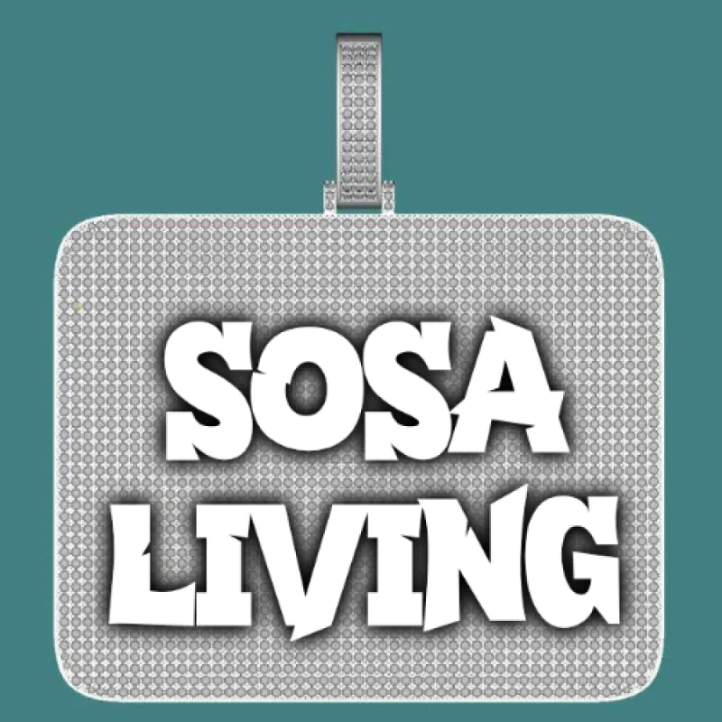 CUSTOM LETTER NECKLACE 3D BIG SQUARE sold by The GUU Shop