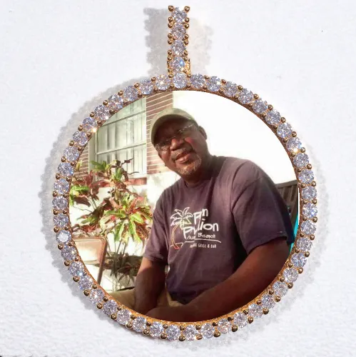 LARGE 3D CIRCLE CUSTOM PICTURE PENDANT sold by The GUU Shop