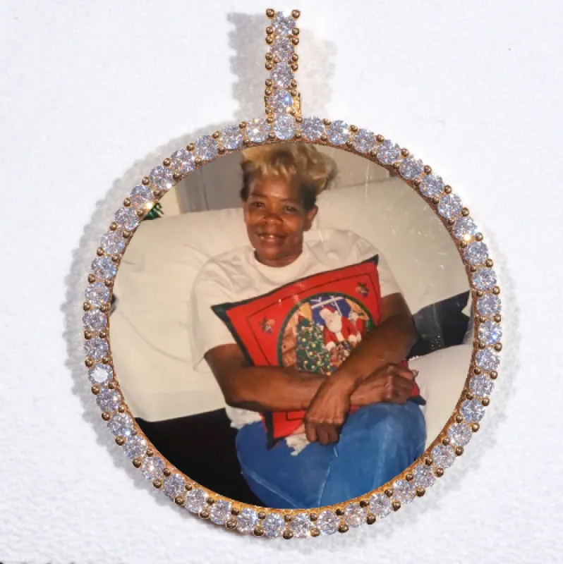 LARGE 3D CIRCLE CUSTOM PICTURE PENDANT sold by The GUU Shop