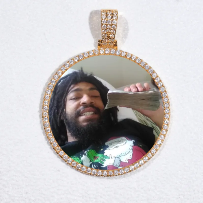 MEDIUM 3D CIRCLE CUSTOM PICTURE PENDANT made by The GUU Shop