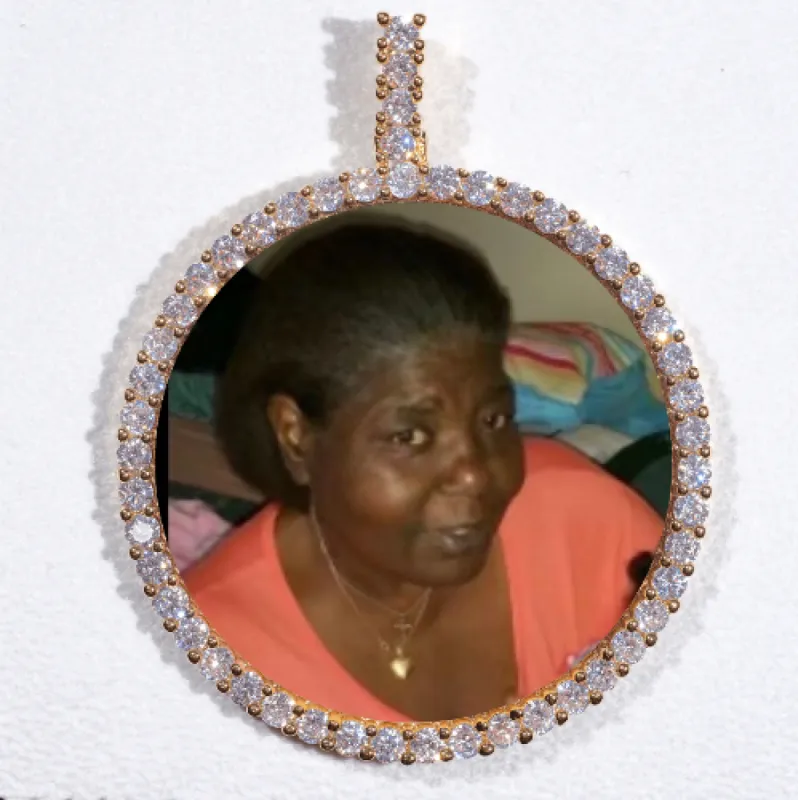 LARGE 3D CIRCLE CUSTOM PICTURE PENDANT sold by The GUU Shop