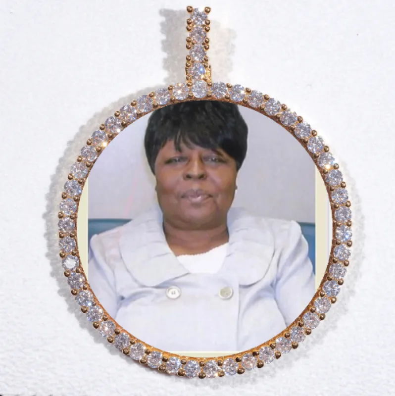 LARGE 3D CIRCLE CUSTOM PICTURE PENDANT sold by The GUU Shop