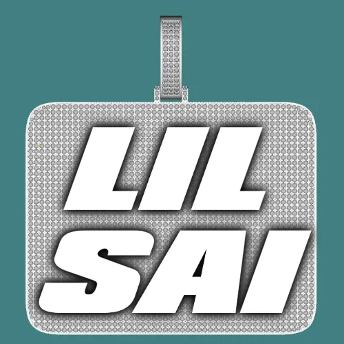 CUSTOM LETTER NECKLACE 3D BIG SQUARE sold by The GUU Shop