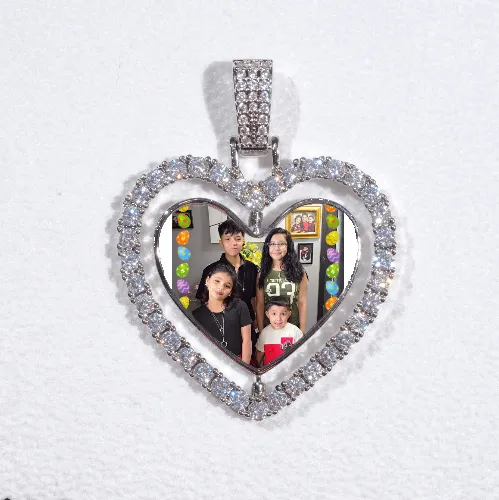 LARGE 3D CIRCLE CUSTOM PICTURE PENDANT sold by The GUU Shop