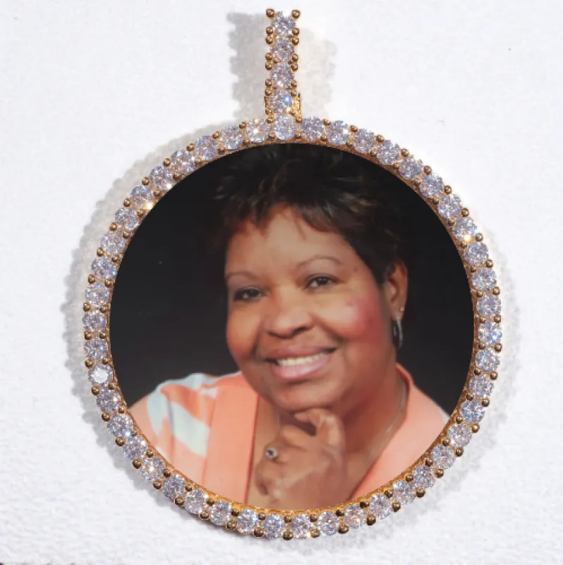 LARGE 3D CIRCLE CUSTOM PICTURE PENDANT sold by The GUU Shop