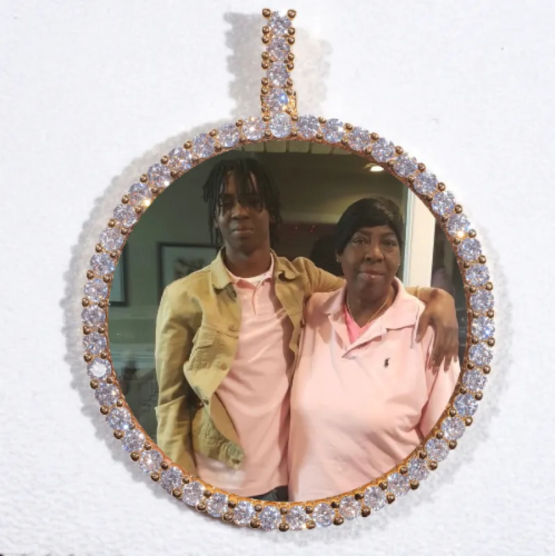 LARGE 3D CIRCLE CUSTOM PICTURE PENDANT sold by The GUU Shop