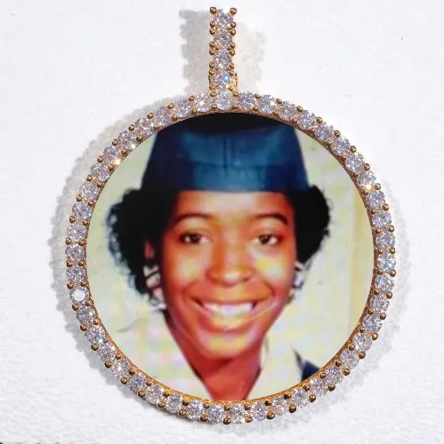 LARGE 3D CIRCLE CUSTOM PICTURE PENDANT sold by The GUU Shop