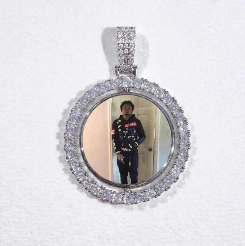 3D Spinning 2-Faced Custom Picture Pendant sold by The GUU Shop