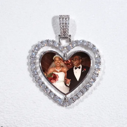 3D Spinning 2-Faced Heart Custom Picture Pendant sold by The GUU Shop