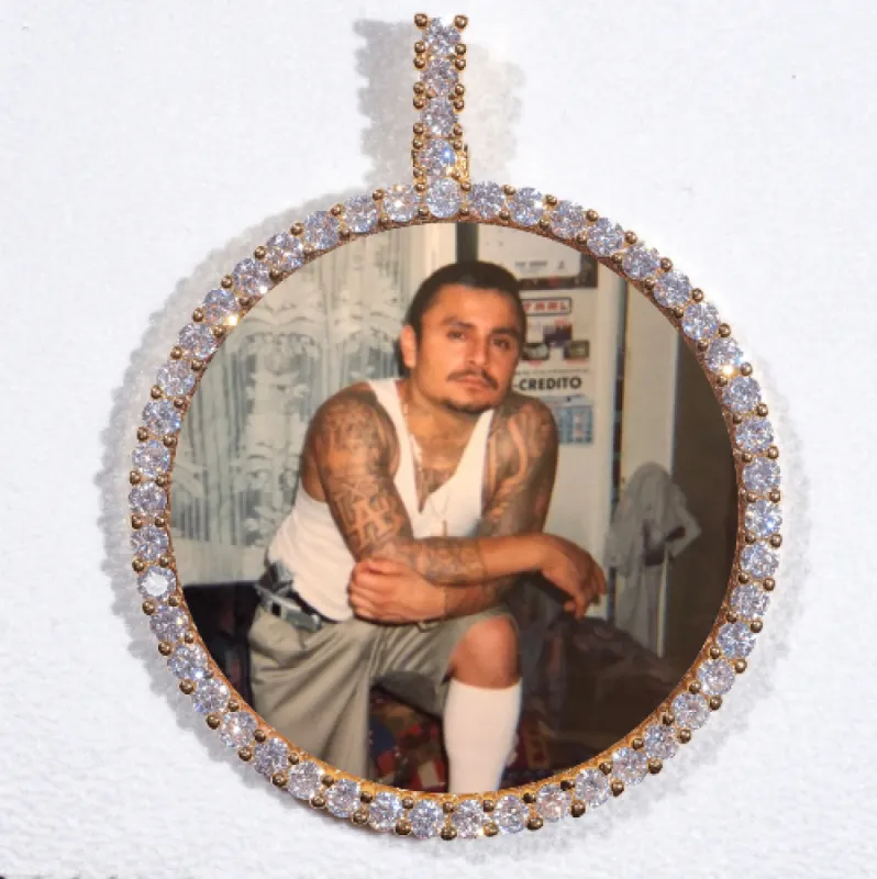 LARGE 3D CIRCLE CUSTOM PICTURE PENDANT sold by The GUU Shop