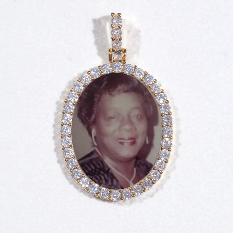 3D Oval Custom Picture Pendant sold by The GUU Shop