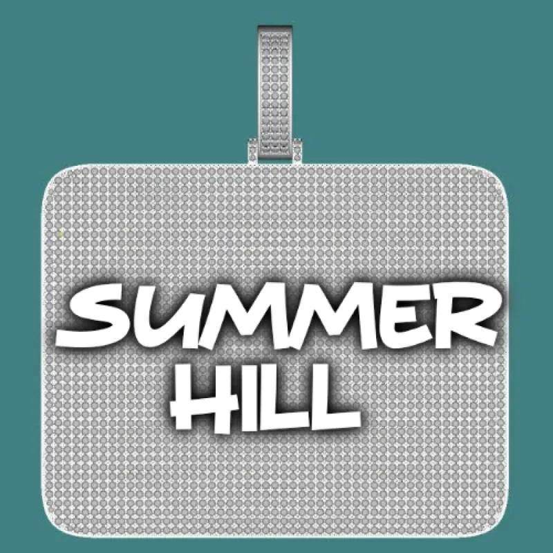 CUSTOM LETTER NECKLACE 3D BIG SQUARE sold by The GUU Shop