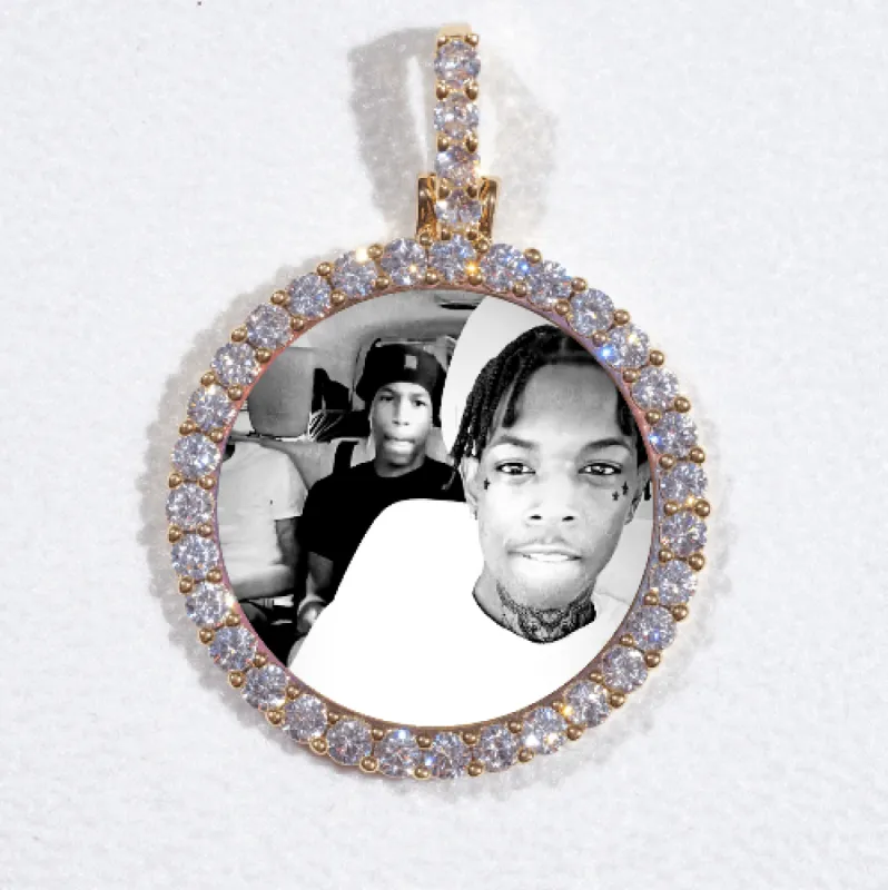 3D CIRCLE CUSTOM PICTURE PENDANT SMALL SIZE sold by The GUU Shop