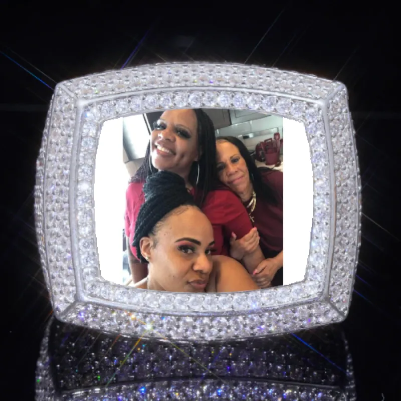 3D CUSTOM PICTURE ICED RING sold by The GUU Shop