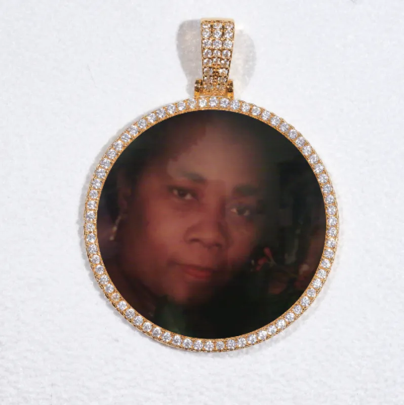 MEDIUM 3D CIRCLE CUSTOM PICTURE PENDANT sold by The GUU Shop
