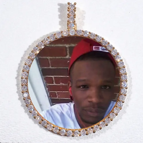 LARGE 3D CIRCLE CUSTOM PICTURE PENDANT sold by The GUU Shop