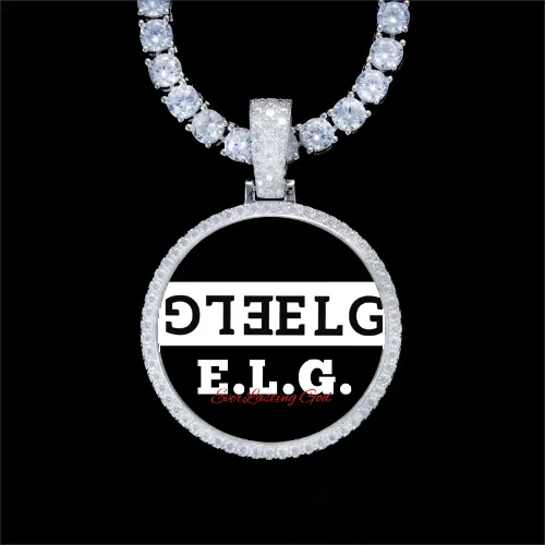 925S & VVS Moissanite 3D Circle Custom Picture Pendant sold by The GUU Shop