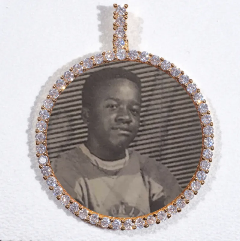 LARGE 3D CIRCLE CUSTOM PICTURE PENDANT sold by The GUU Shop