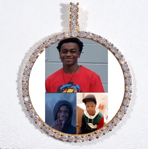 LARGE 3D CIRCLE CUSTOM PICTURE PENDANT sold by The GUU Shop